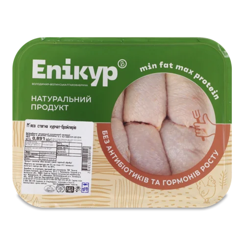 М'ясо Стегна Курчат-Бройлерів В/Ґ Епікур, Володимир-Волинська Птахофабрика, 0.5 кг