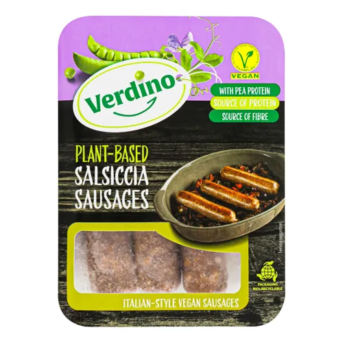 Ковбаски рослинні заморожені Salsiccia Verdino к/у 200г