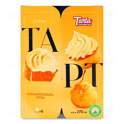 Тістечка Tarta Тарт Карамелізована груша, 270г