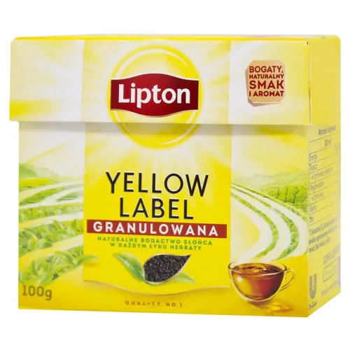 Чай чорний Lipton Yellow Label гранульований 100г