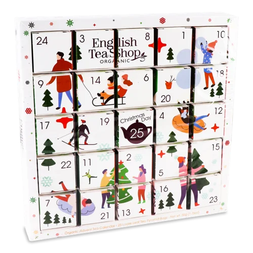 Адвент-Календар, English Tea Shop, Білий Орнамент, к/у, 1 шт.