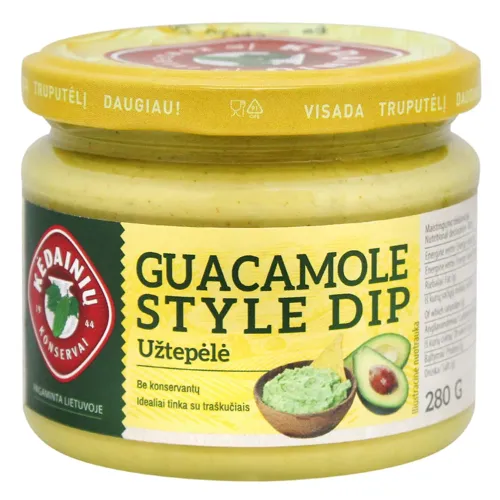 Діп-соус Kedainiu Konservai Гуакамоле з авокадо 280г