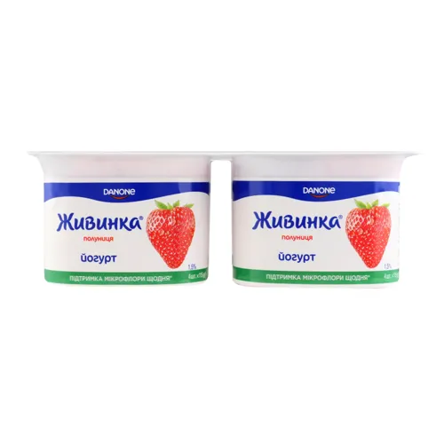 Йогурт 1.5% Полуниця Живинка ст 4х115г