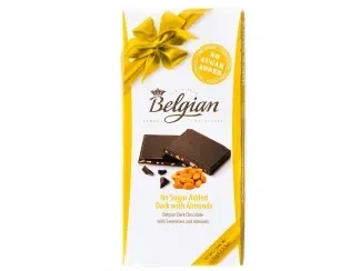 Шоколад темний з мигдалем Belgian 100г