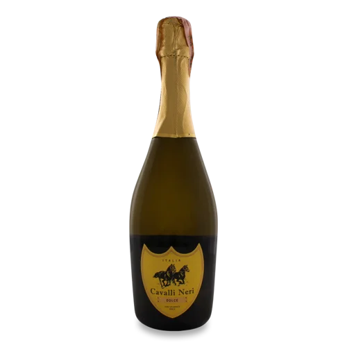 Ігристе Вино Біле Солодке Spumante Dolce Cavalli Neri, 0.75л, 10%