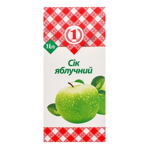 Сік Яблучний №1 т/п 1л