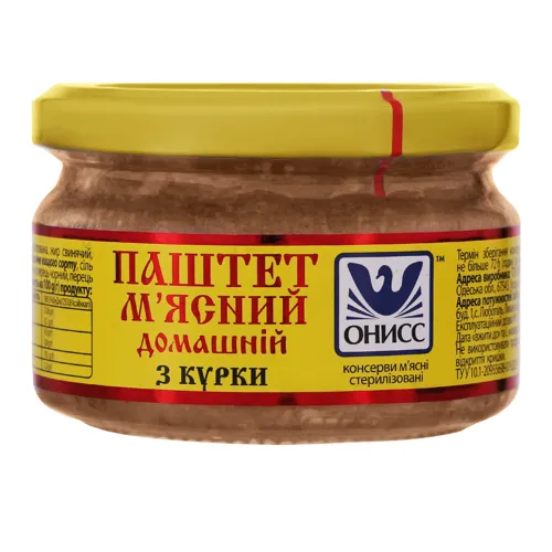 Паштет м'ясний з курки домашній Онисс с/б 200г