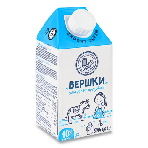 Вершки ультрапастеризовані ОКЗДХ 10%, 500г