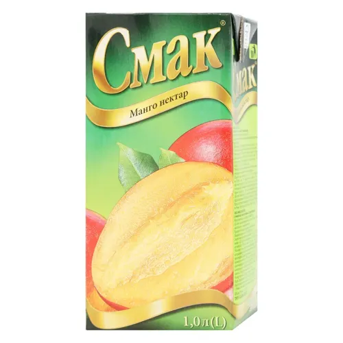 Нектар Смак манго з м'якоттю і цукром 1л