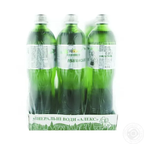 Вода Алекс Лужанська мінеральна лікувально-столова гідрокарбонатна натрієва 0,5л