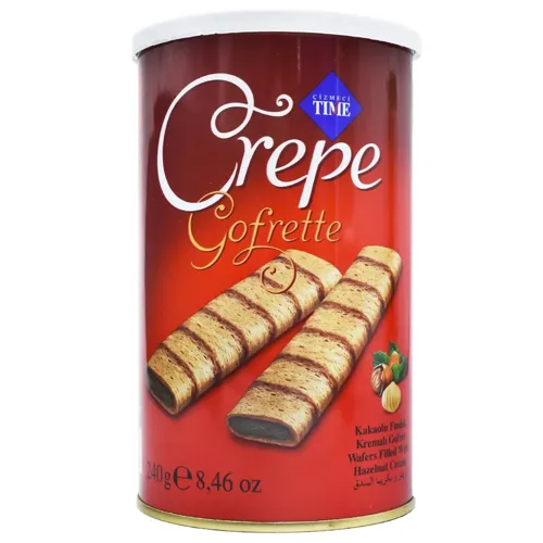 Вафлі Cizmeci Time Crepe з какао-фундуковим кремом 240г