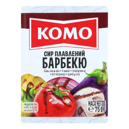 Сир плавлений 55% Барбекю Комо м/у 75г