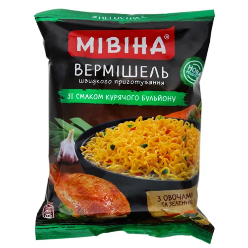 Вермішель Мівіна з куркою не гостра, 60г