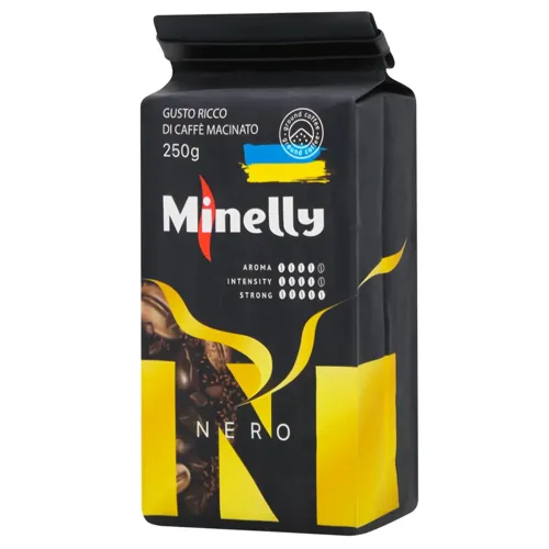 Кава Minelly Nero мелена 250г х12
