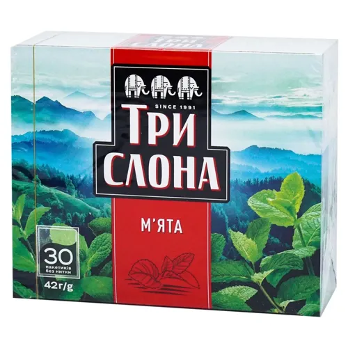 Чай трав'яний Три Слона М'ята 1,4г*30шт