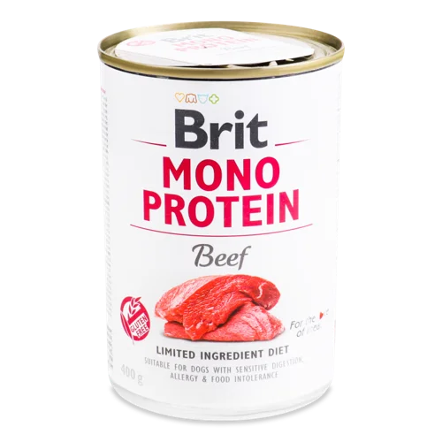 Корм Консервований Для Дорослих Собак Beef Mono Protein, З/Б 400г