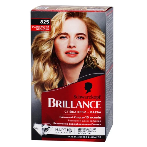 Крем-фарба Brillance 825 Золотистий Блонд