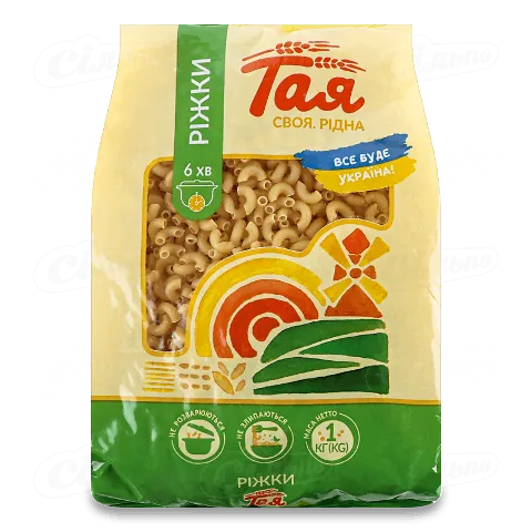 Вироби макаронні «Тая» Sedani Rigati «Ріжки», 1кг