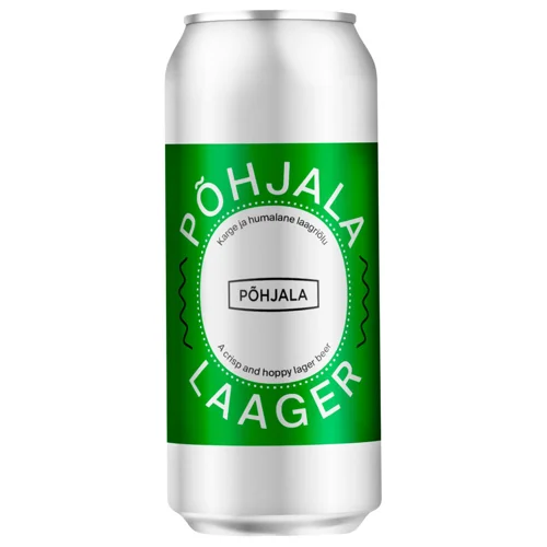 Пиво Pohjala Laager світле нефільтроване 4,7% 0,44л