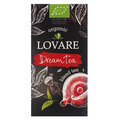 Бленд чаю чорного і зеленого дрібного органічного Dream Tea Lovare