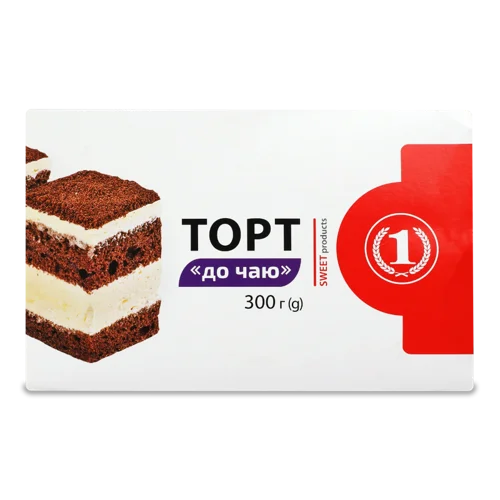 Торт До Чаю Вищого Ґатунку, Картонна Упаковка, 300г