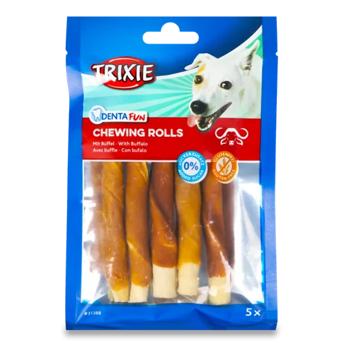 Жувальні Палички з Буйволом Chewing Rolls Denta Fun Trixie, м/у, 70 г