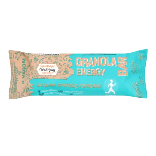 Батончик фруктово-горіховий Oats&Honey м/у 40г