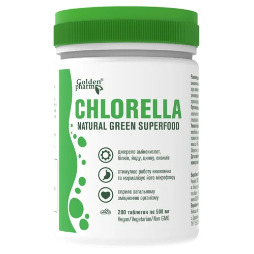 Вітамінний комплекс Golden Pharm Chlorella 200шт
