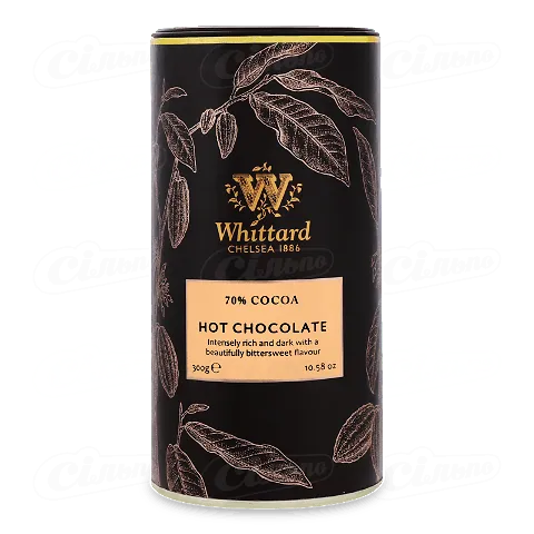 Шоколад гарячий Whittard Cocoa 70%, 300г