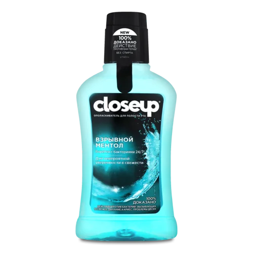 Ополіскувач Для Порожнини Рота Вибуховий Ментол Close-Up, 250мл