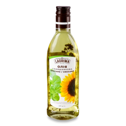 Олія Соняшникова Рафінована Oregano Lagrima Del Sol, п/пл 225г