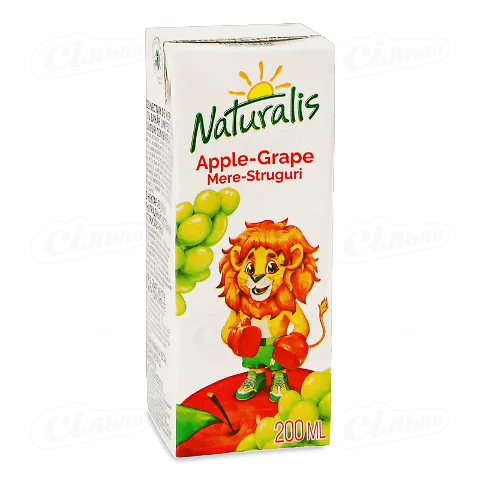 Нектар Naturalis яблуко-виноград, 200мл
