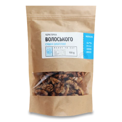 Ядра Волоського Горіха Сушені, В/ґ, 100г