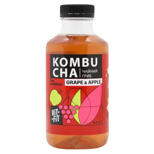 Комбуча Vit-Fit Виноград і яблуко 0,5л