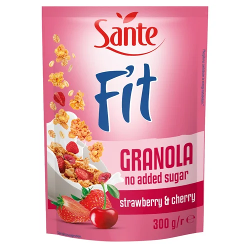 Гранола Sante Fit Полуниця та вишня 300г