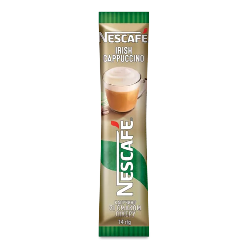 Напій Кавовий Розчинний Зі Смаком Лікеру Irish Cappuccino Nescafe, м/у 14г