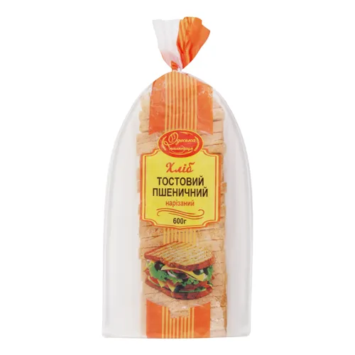 Хліб пшеничний нарізний Тостовий Одеська паляниця м/у 600г