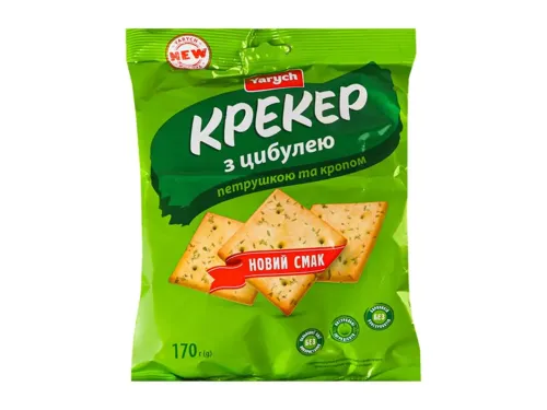 Крекер з цибулею, петрушкою та кропом Yarych м/у 170г