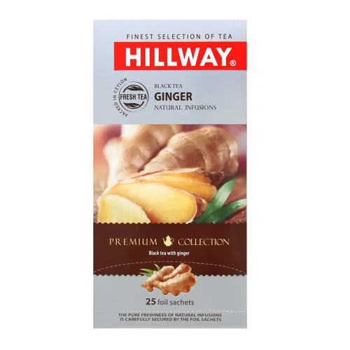 Чай чорний з імбирем Hillway 25х1.5г