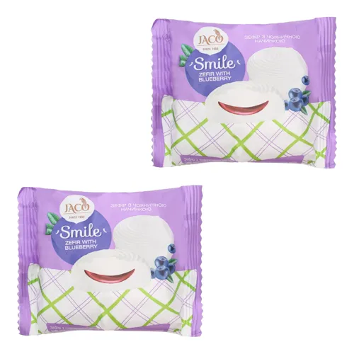 Зефір з чорничної начинкою Smile Жако кг