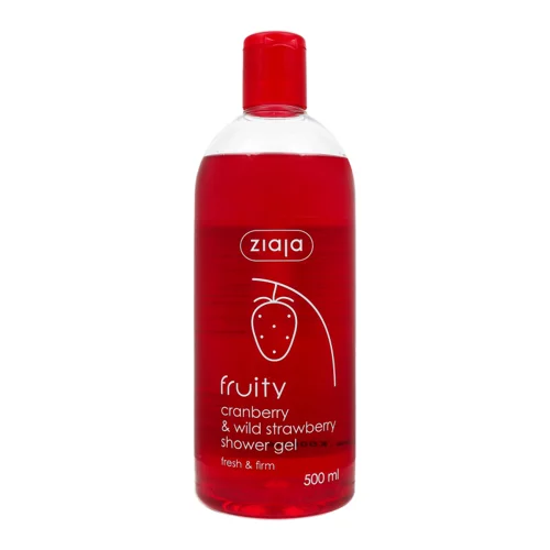 Гель для Душу Журавлина та Полуниця Fruity Ziaja, 500мл
