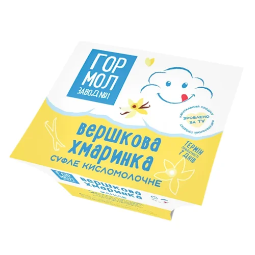 Суфле Гормолзавод №1 Вершкова Хмаринка Ваніль 7% 100г