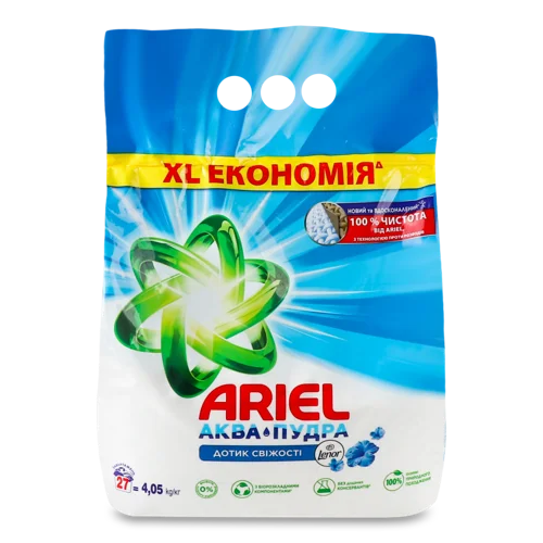 Пральний Порошок Ariel Touch of Lenor Freshness 4.05 кг, 27 циклів, в/ґ