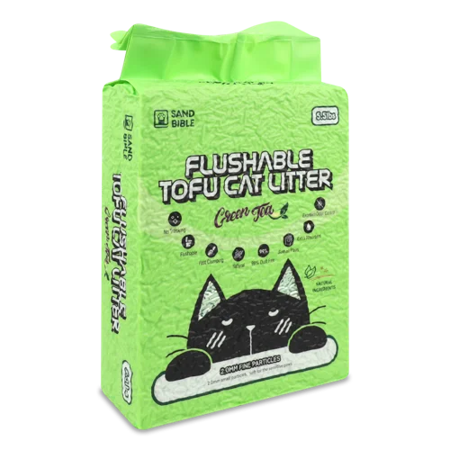 Наповнювач Для Котячого Туалету З Тофу Зелений Чай Sand Bible, В/ґ, 2.5кг