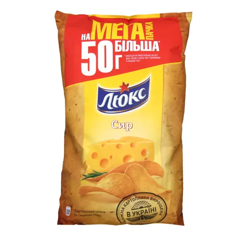 Чіпси картопляні Сир Люкс м/у 183г