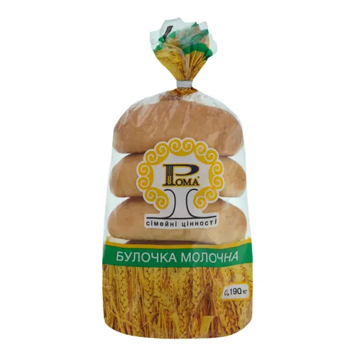 Булочка Молочна Рома м/у 0.19кг