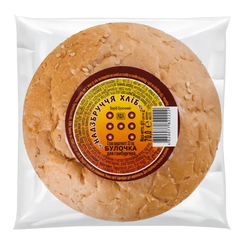 Булочка для гамбургера Надзбруччя хліб м/у 70г