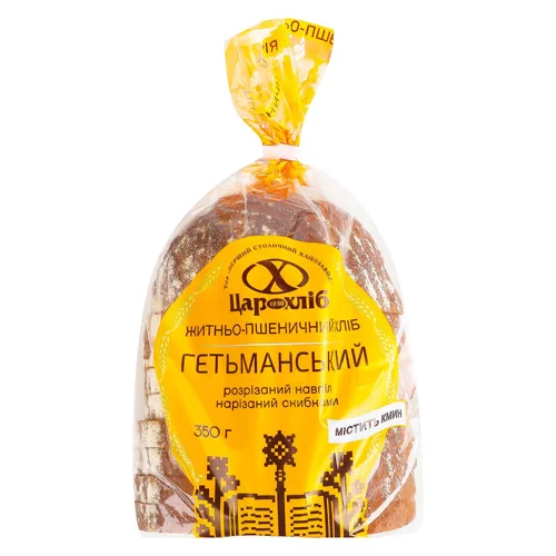Хліб Цар Хліб Гетьманський половина нарізаний 350г