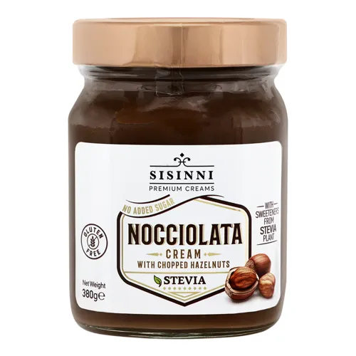 Паста шоколадна без цукру Nocciolata Sisinni с/б 380г