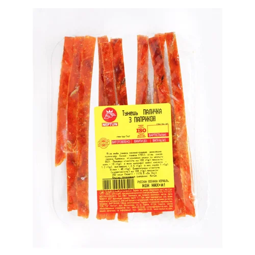 Тунець з паприкою солено-сушений палички